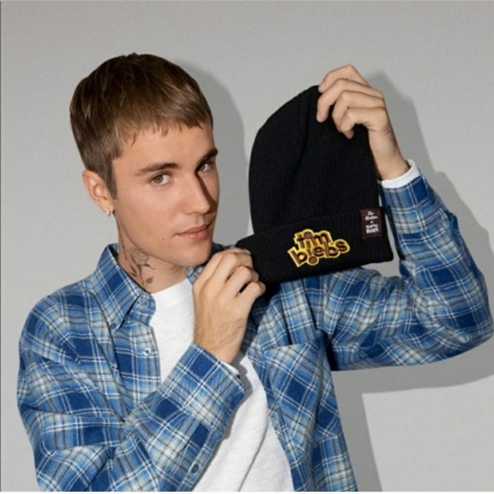 Tim biebs Justin Beiber Black Beanie Hat